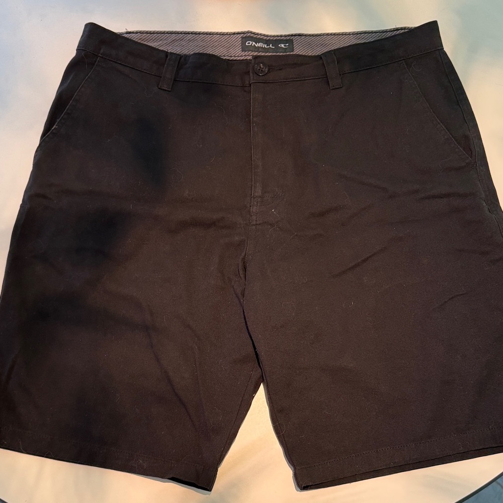 O'Neill Men's Black Flat Front Shorts